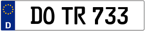 Trailer License Plate